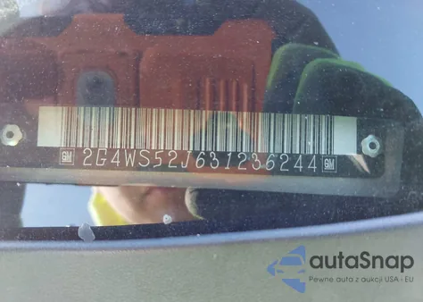 2003 Buick Century Custom из США, поврежденный, VIN 2G4WS52J631236244